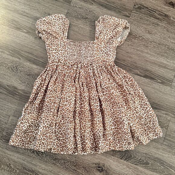 J. Crew Linen-cupro blend mini dress in leopard - Picture 4 of 4